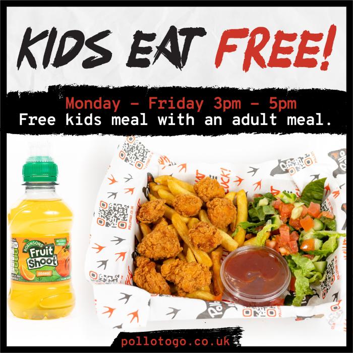 Pollo to Go Kids Eat Free