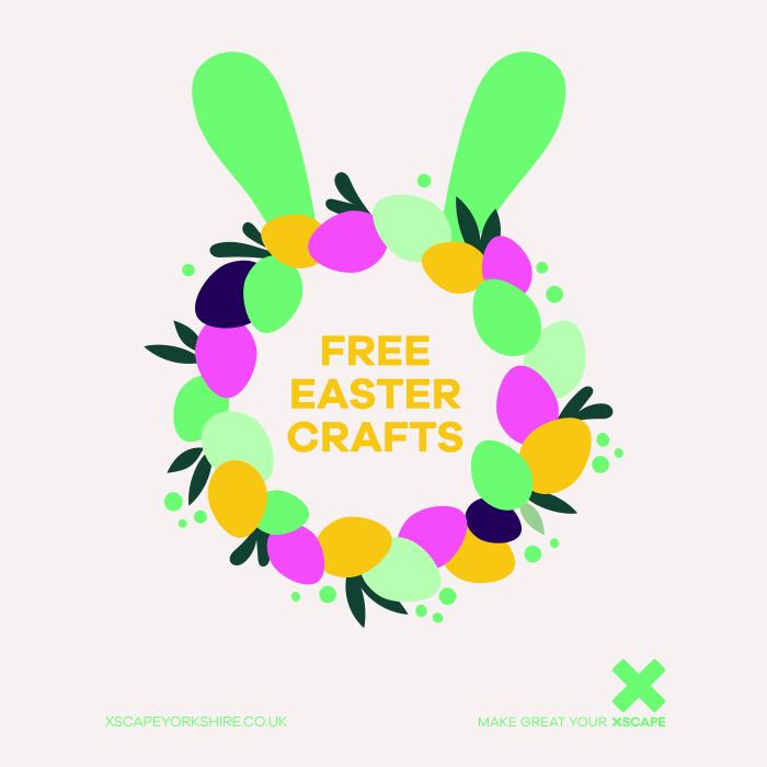Free Easter crafts at Xscape 2 April 2024